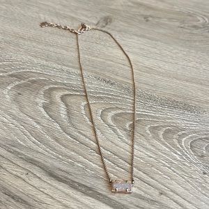 Kendra Scott Rose Gold Druzy Necklace